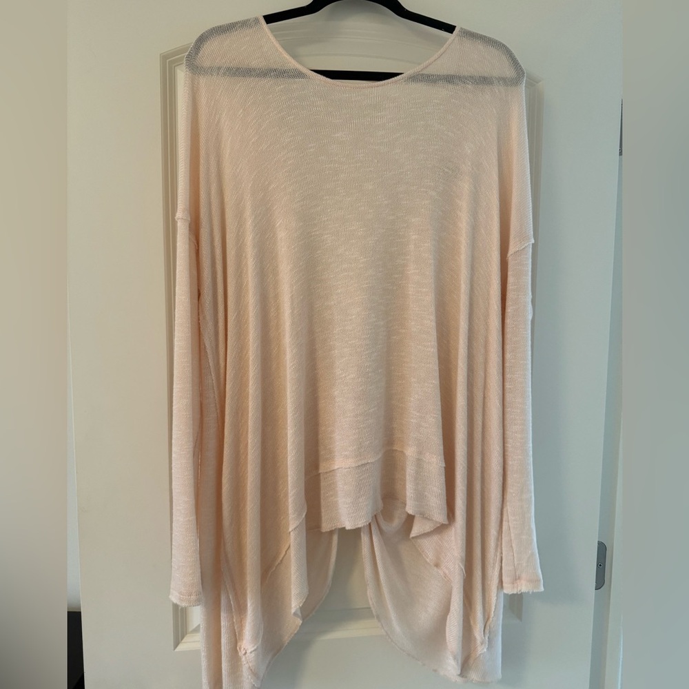 Free People Drapey Open Back Sweater